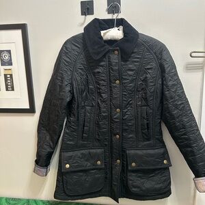Barbour Black Quilted Beadnell Polarquilt Jacket